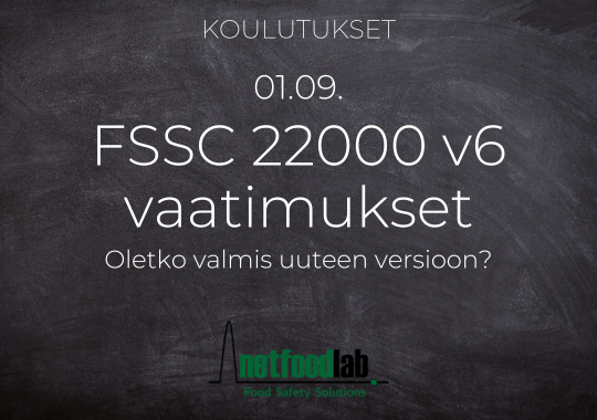 FSSC 22000 v6 -koulutus